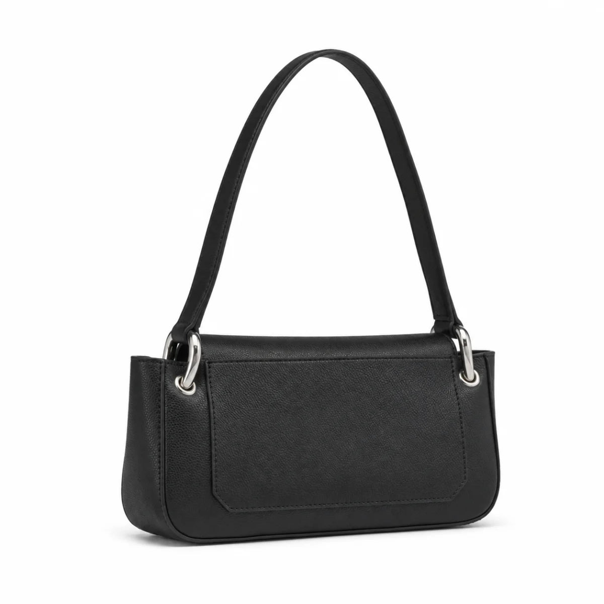 Karl Lagerfeld Paris Rose Charm Shoulder Bag - BLK - Black