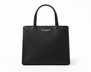 Karl Lagerfeld Paris Satchel With Logo Handbag - BLK - Black