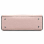 Karl Lagerfeld Paris Scalloped Satchel Bag - LGY - Light Gray
