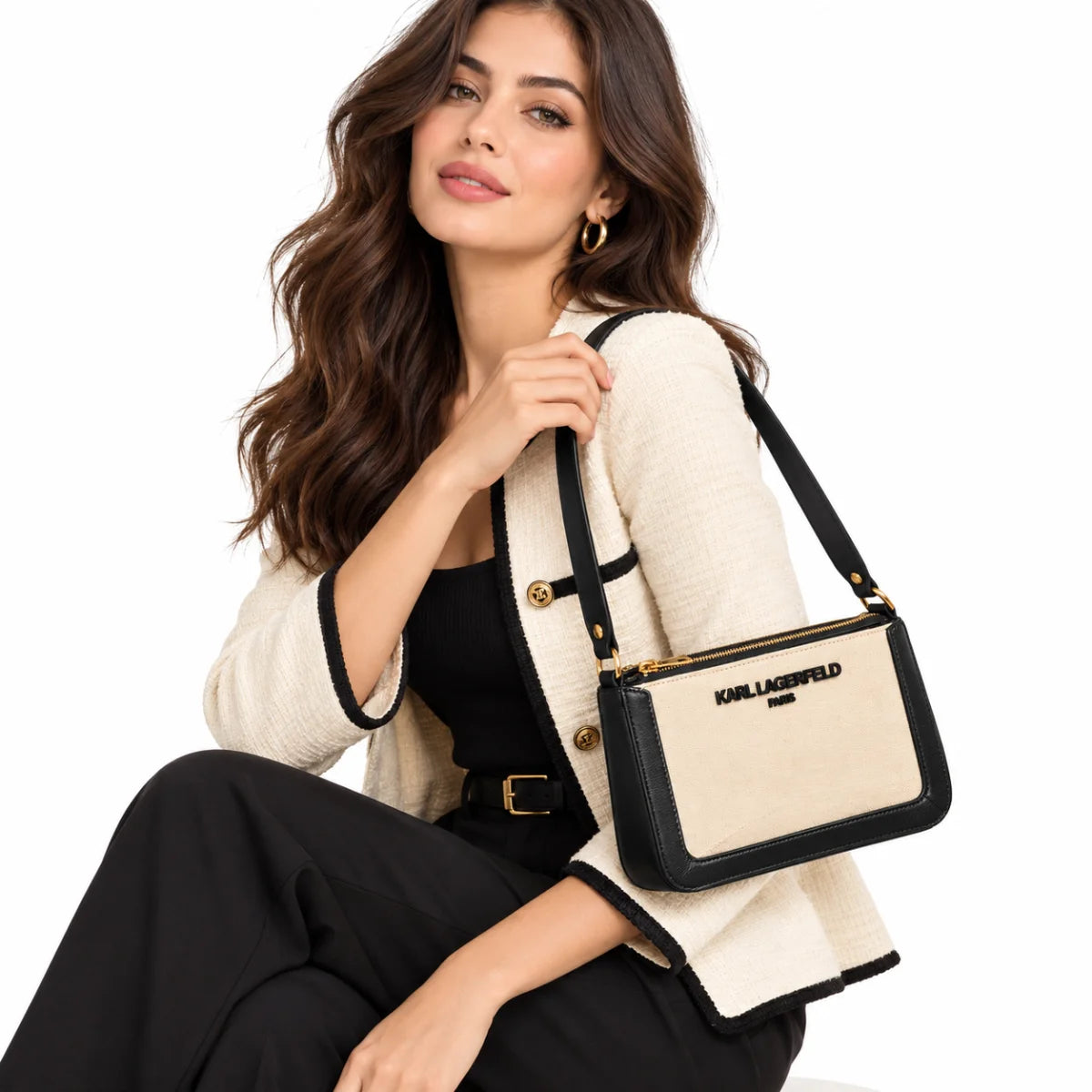 Karl Lagerfeld Paris Shoulder Bag Women - BGE - Beige