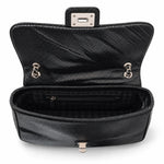Karl Lagerfeld Paris Shoulder Crossbody Handbag Bag -BLK - Black