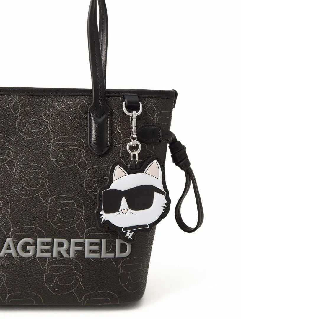 Karl Lagerfeld Paris Small Ikon Monogram Tote Bag Women BLK-KB115 - Black