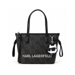 Karl Lagerfeld Paris Small Ikon Monogram Tote Bag Women BLK-KB115 - Black