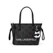 Karl Lagerfeld Paris Small Ikon Monogram Tote Bag Women BLK-KB115 - Black