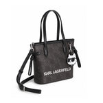 Karl Lagerfeld Paris Small Ikon Monogram Tote Bag Women BLK-KB115 - Black