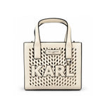 Karl Lagerfeld Paris Small Tote Bag- OFFWHT - Off White