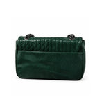 Karl Lagerfeld Paris Snake-Print Chain Shoulder Bag - GRN - Dark Green