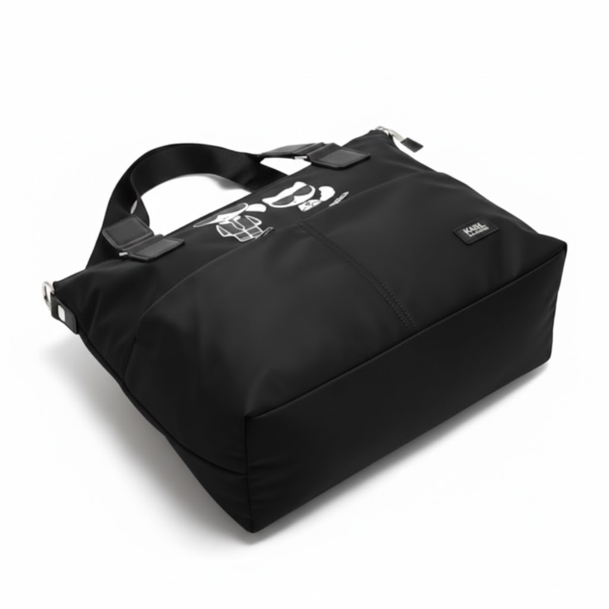 Karl Lagerfeld Paris Sporty Travel Shopper Bag - BLK - Black
