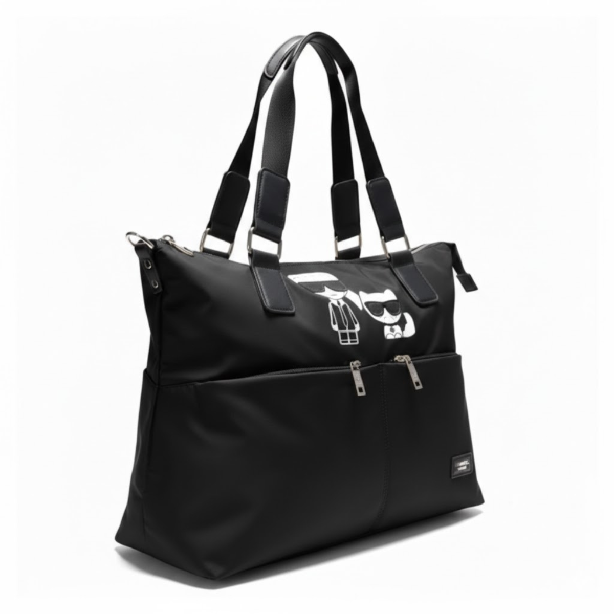 Karl Lagerfeld Paris Sporty Travel Shopper Bag - BLK - Black