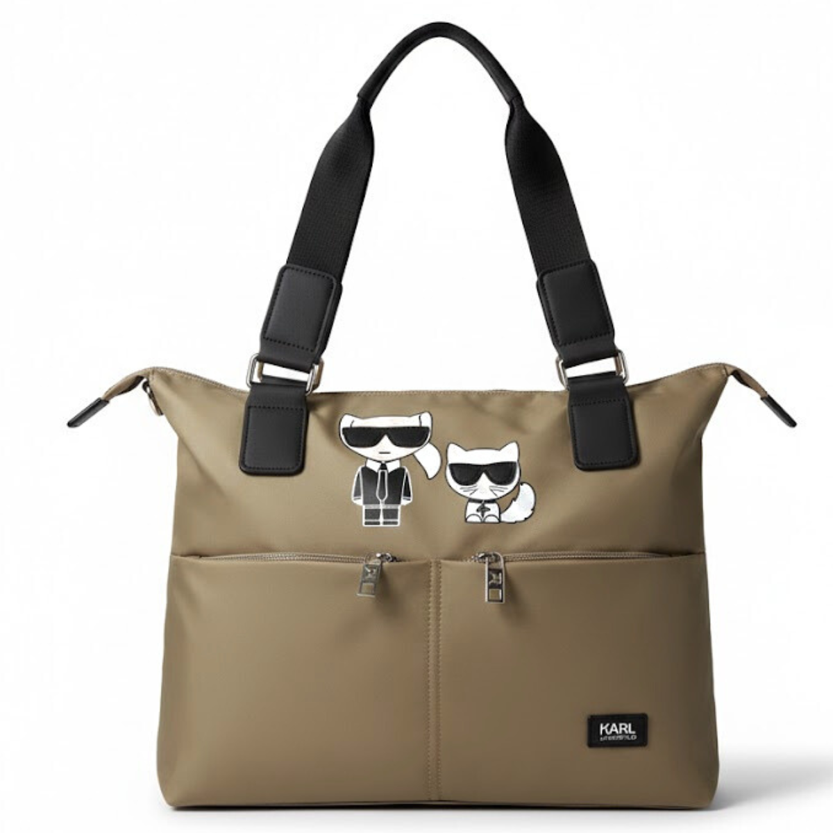 Karl Lagerfeld Paris Sporty Travel Shopper Bag - KHK - Khaki