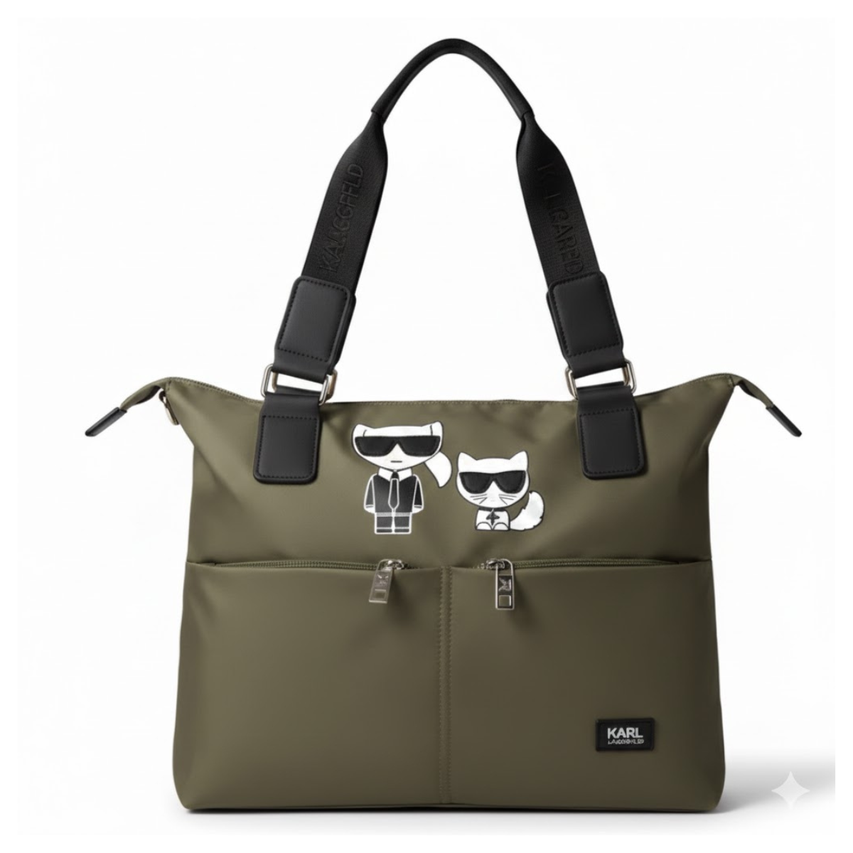 Karl Lagerfeld Paris Sporty Travel Shopper Bag - OLV - Olive