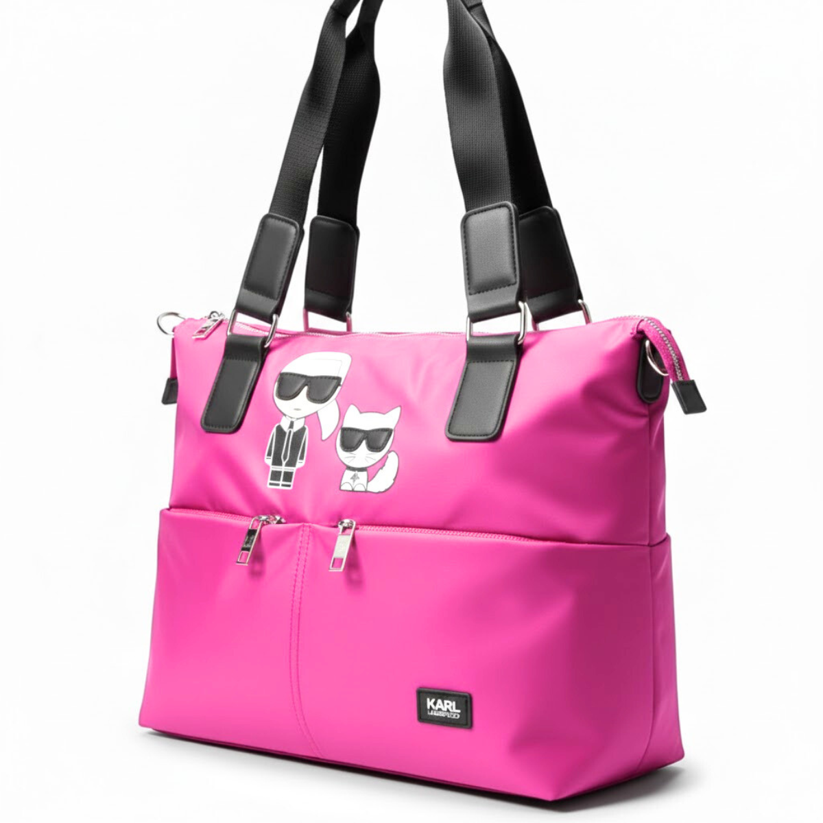 Karl Lagerfeld Paris Sporty Travel Shopper Bag - PNK - Pink