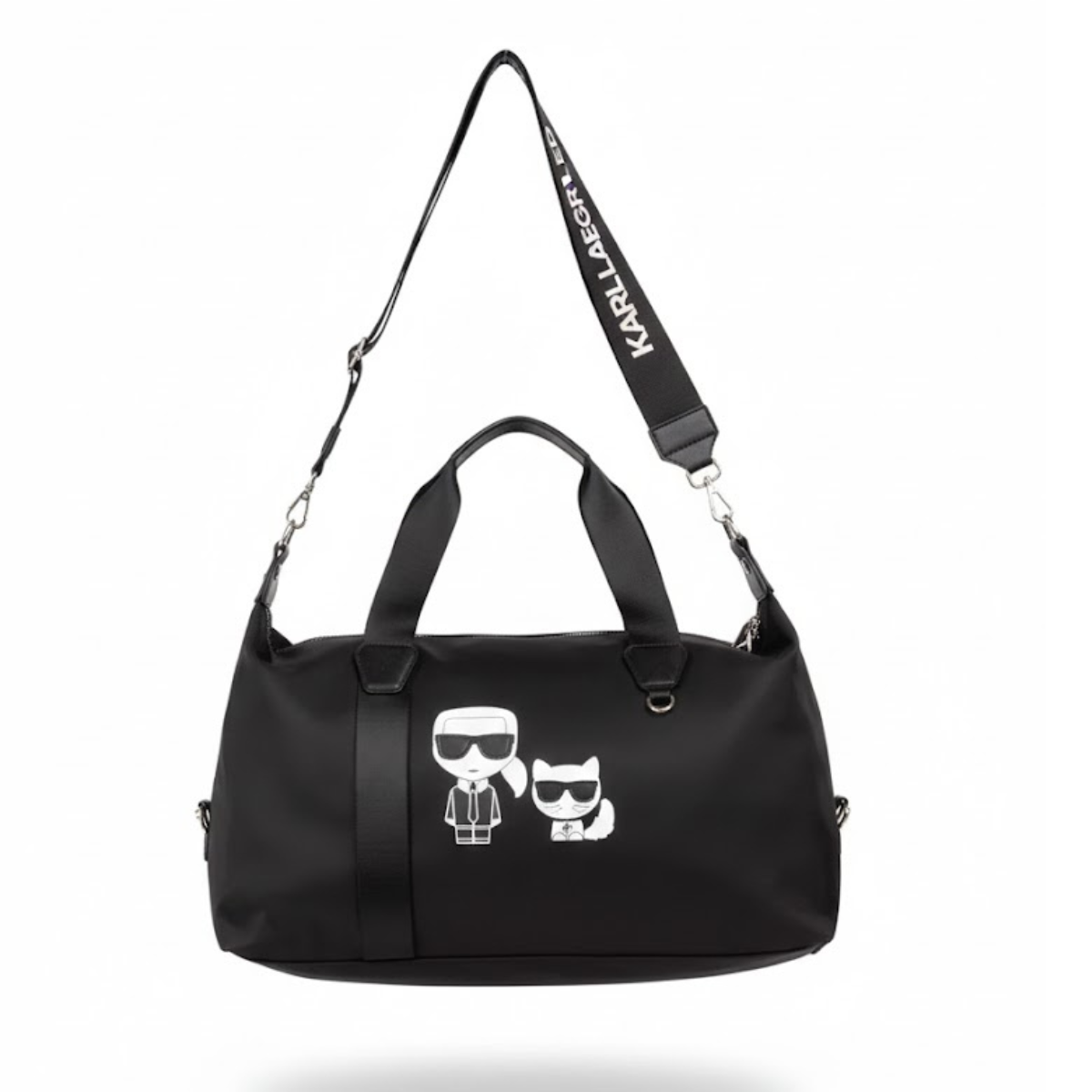 Karl Lagerfeld Paris sporty travel shopper bag shoulder bag - BLK - Black