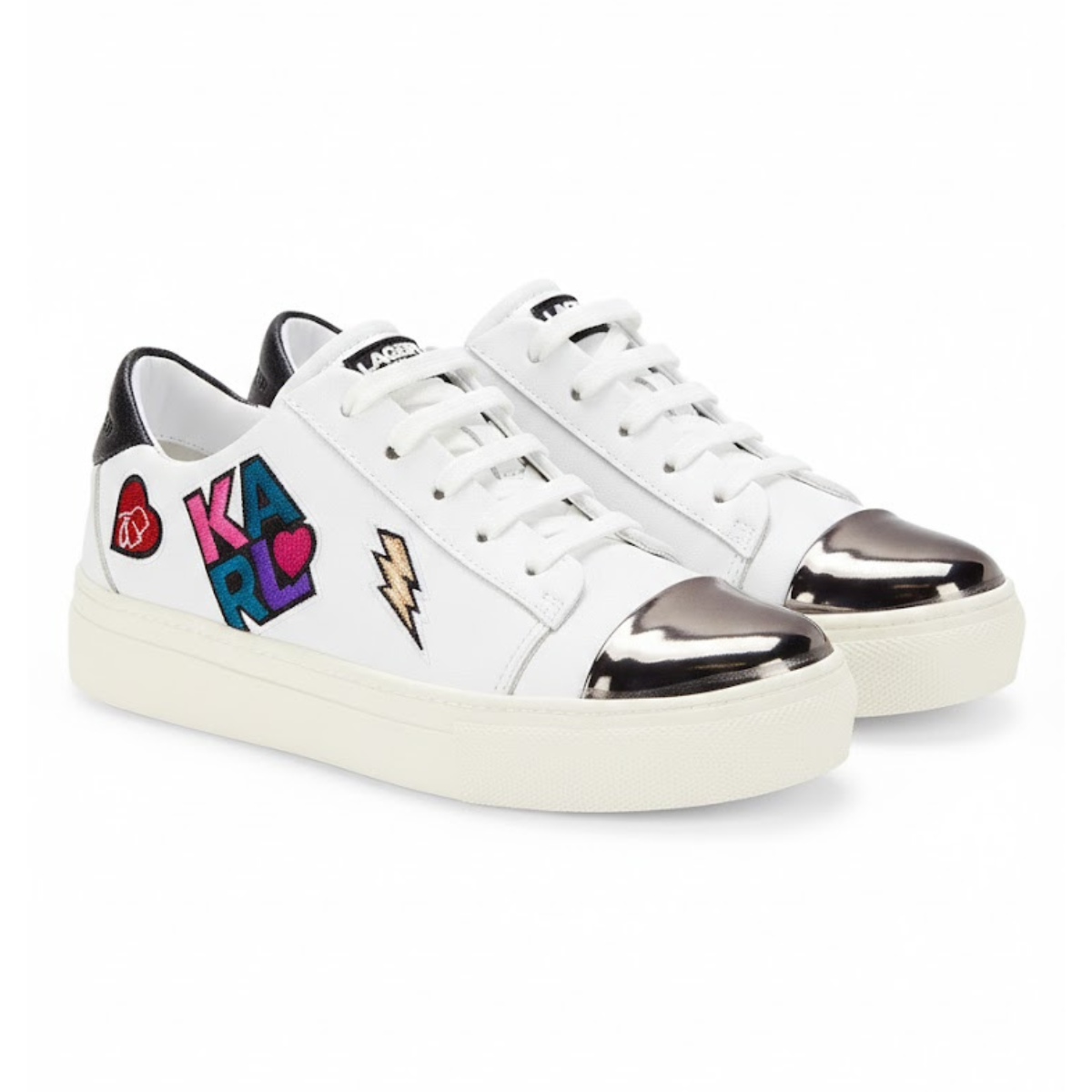 KARL LAGERFELD PARIS Tennis Sneakers Women - WHT - White / 35
