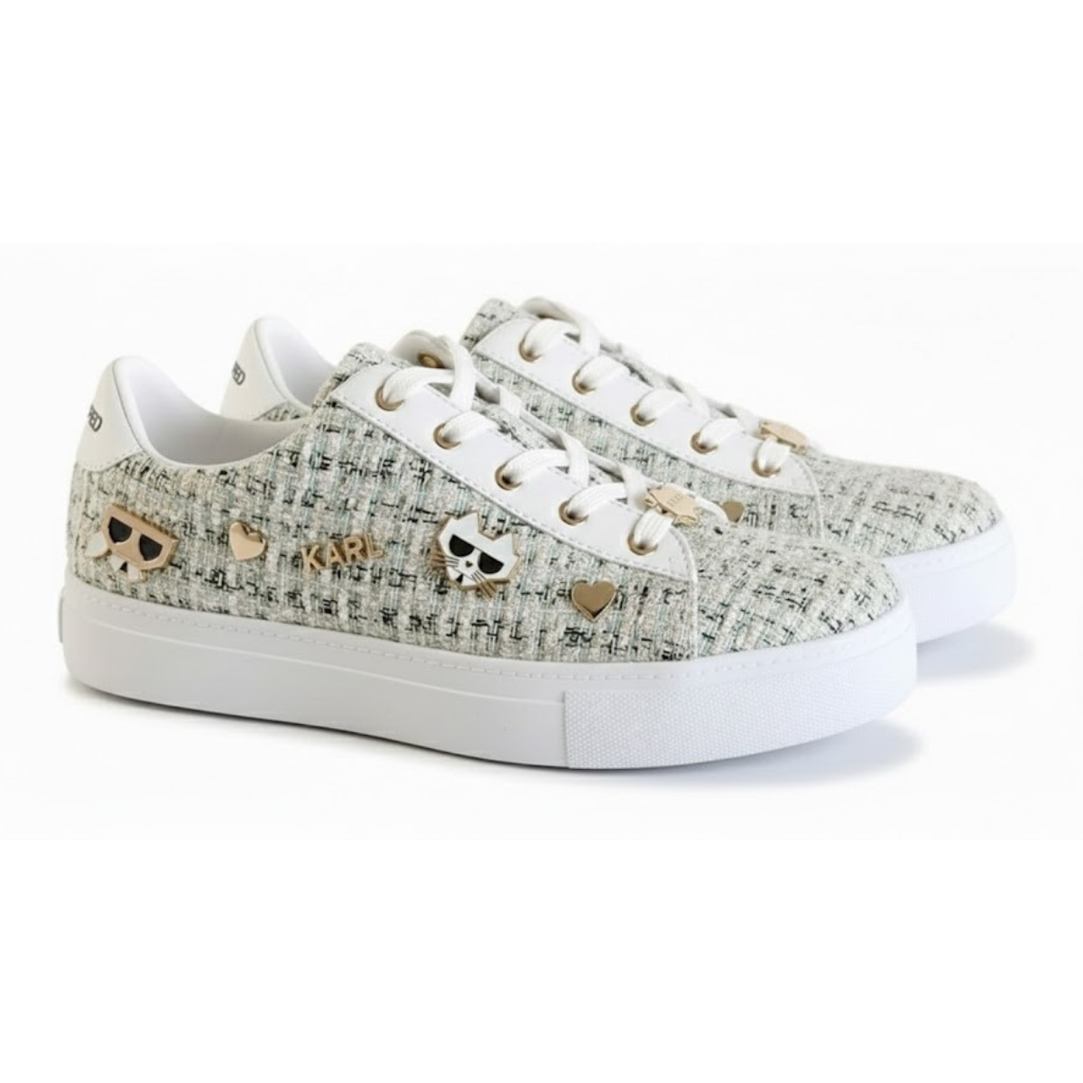 KARL LAGERFELD PARIS Tennis Sneakers Women - WHTMNT - White-Mint / 35