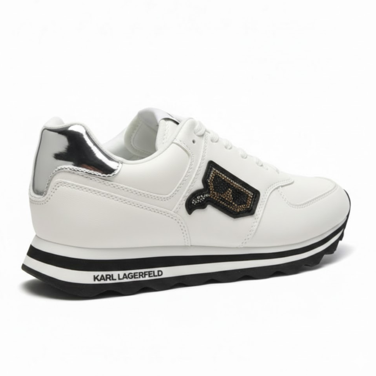 KARL LAGERFELD PARIS Tennis Sneakers Women - WHTSLV