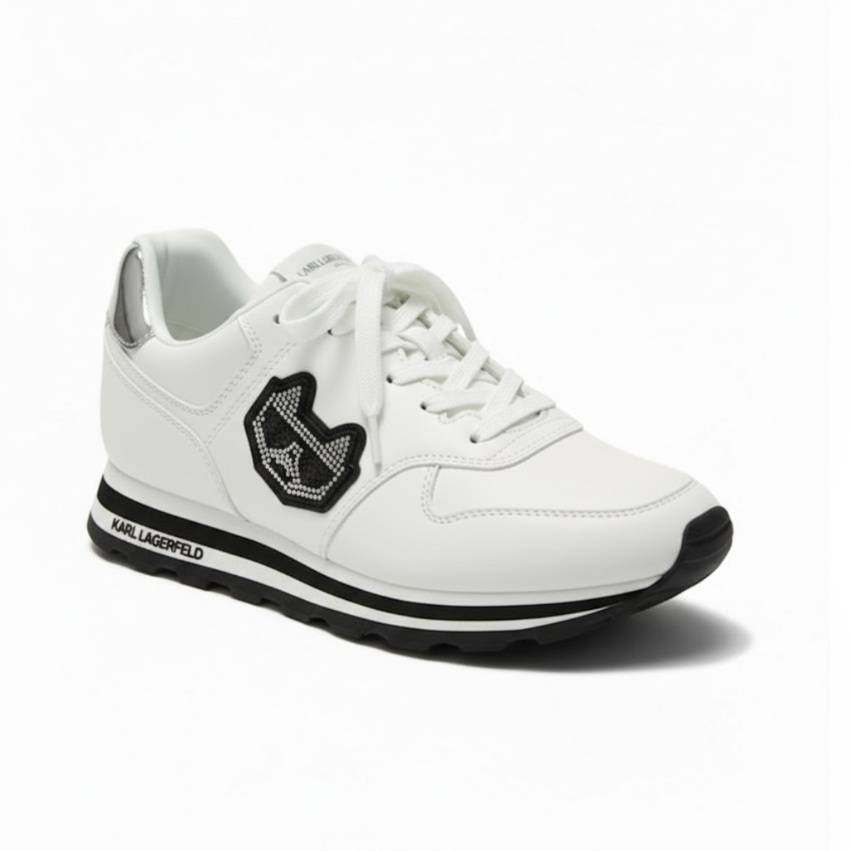 KARL LAGERFELD PARIS Tennis Sneakers Women - WHTSLV