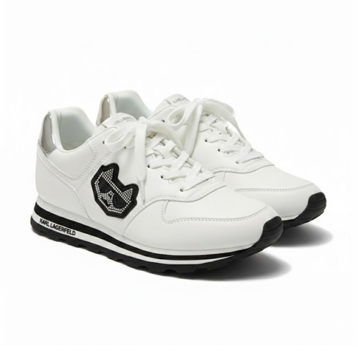 KARL LAGERFELD PARIS Tennis Sneakers Women - WHTSLV - White / 35