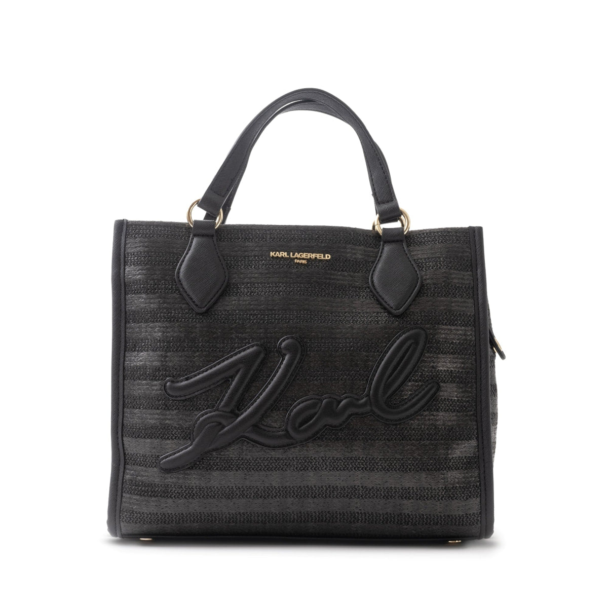 Karl Lagerfeld Paris Tote Handbag - BLKBLK - Black/Black