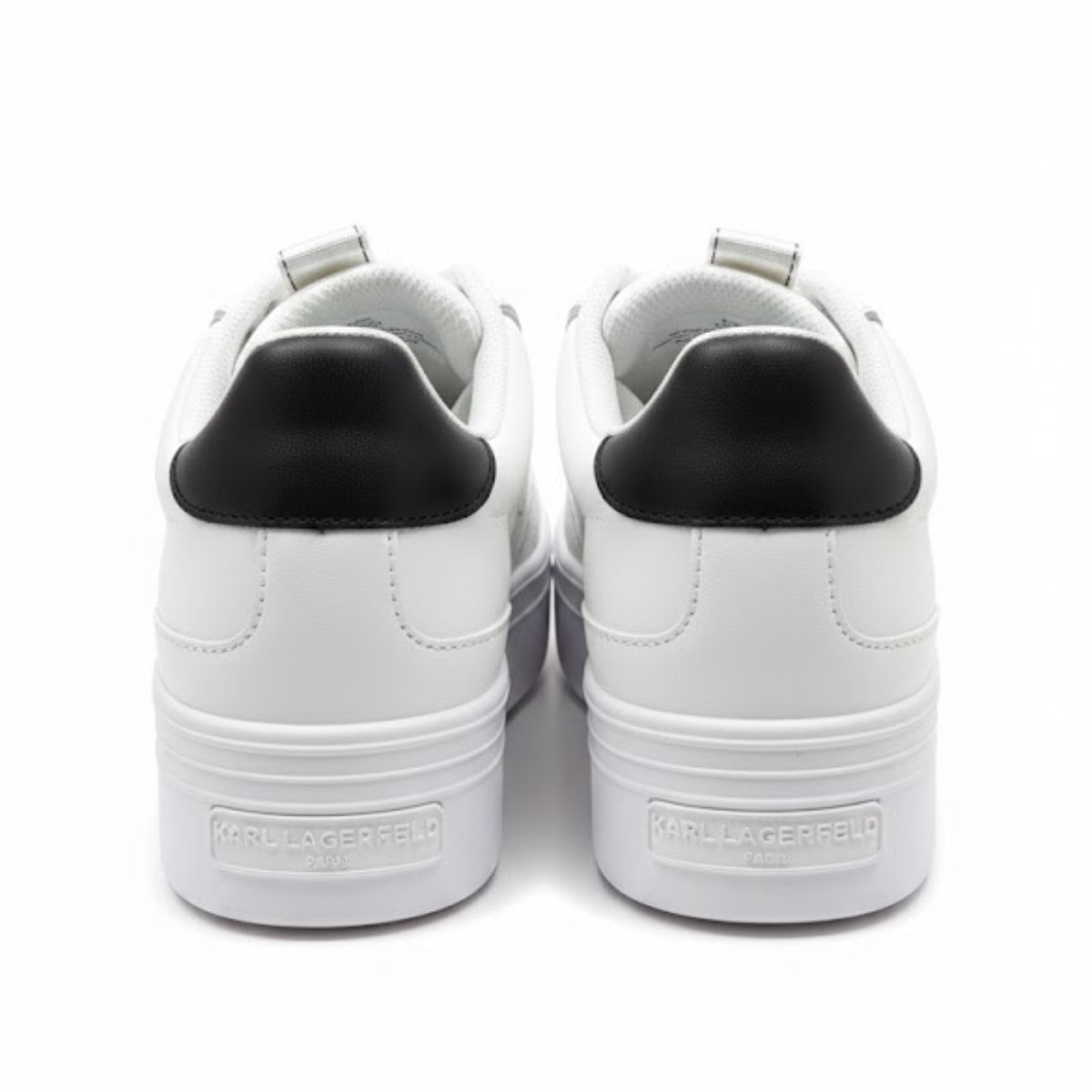 KARL LAGERFELD PARIS Violet Leather Sneakers Women - WHTBLK