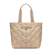 Karl Lagerfeld Paris Voyage Large Quilted Tote Handbag - BEG - Beige