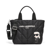 Karl Lagerfeld Paris Voyage Mini Top Zip Tote Bag Women - BLK - Black