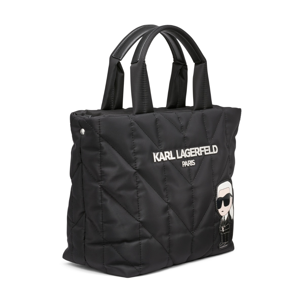 Karl Lagerfeld Paris Voyage Mini Top Zip Tote Bag Women - BLK - Black
