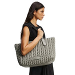 Karl Lagerfeld Paris Weave Large Tote Bag Women - GRY - Grey