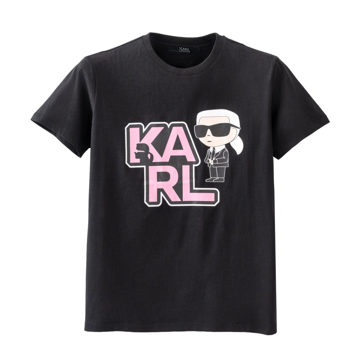 Karl Lagerfeld Paris Women’s T-shirt Karl Lagerfeld- WHT BLK - Black / M