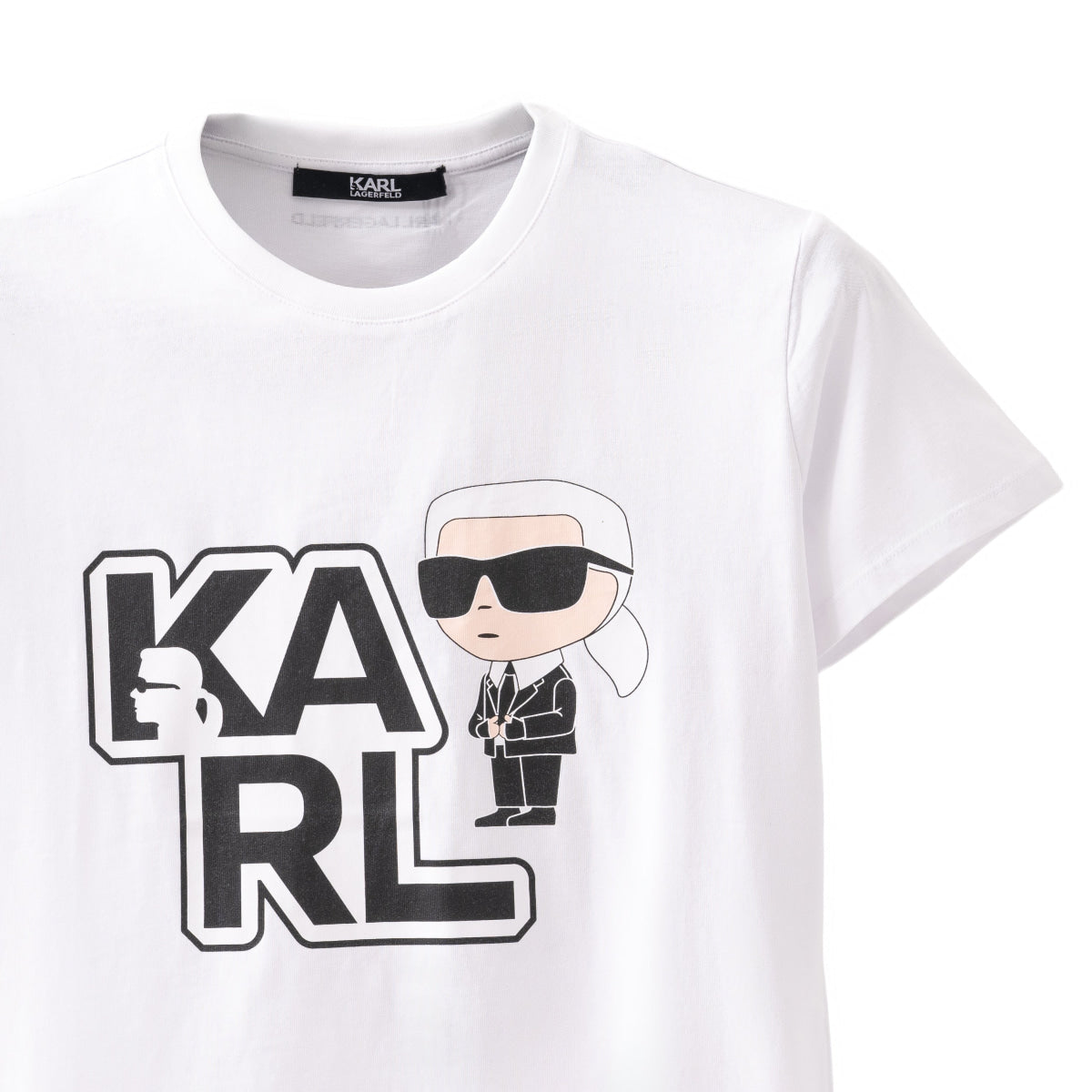 Karl Lagerfeld Paris Women’s T-shirt Karl Lagerfeld- WHT BLK