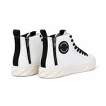 KARL LAGERFELD PARIS Zipper Logo High-Top Sneakers Men - WHT