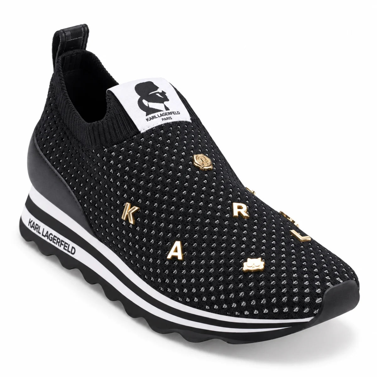 KARL LAGERFELD PARISCate Marje Slip-On Sneakers Women - BLK
