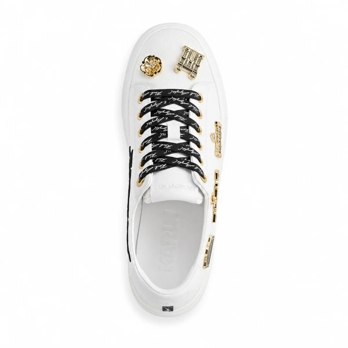 KARL LAGERFELD PARISCate Pins Lace Up Sneaker Women - WHT