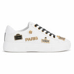 KARL LAGERFELD PARISCate Pins Lace Up Sneaker Women - WHT - White / 35