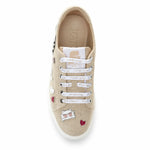 KARL LAGERFELD PARISCate Pins Medium Width Canvas Sneakers Women - BEG