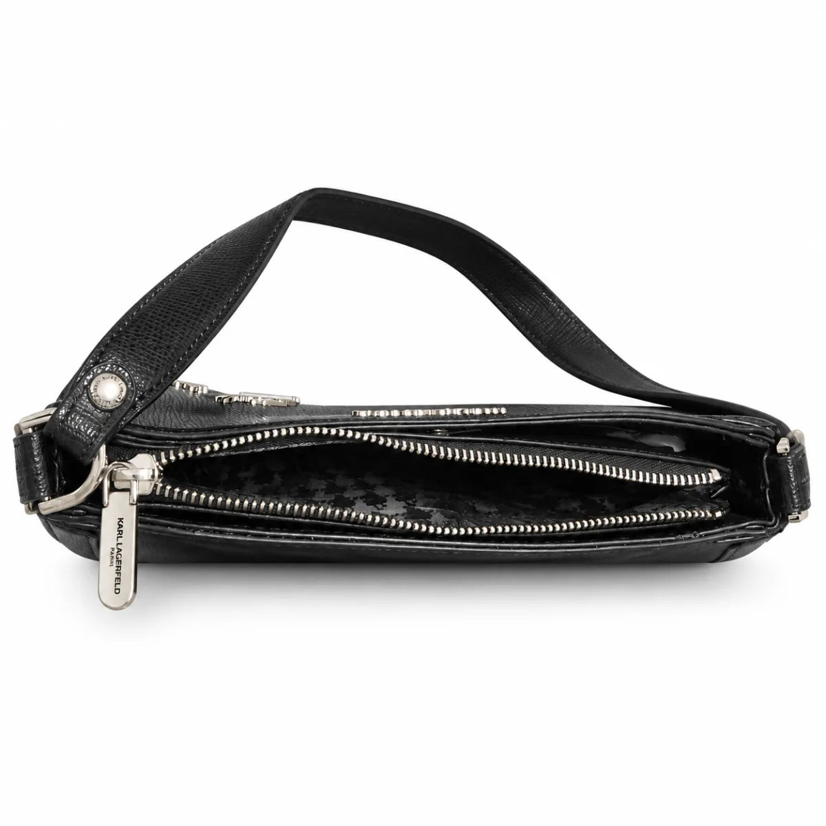 Karl Lagerfeld ParisLeather Shoulder Bag Women - BLK - Black