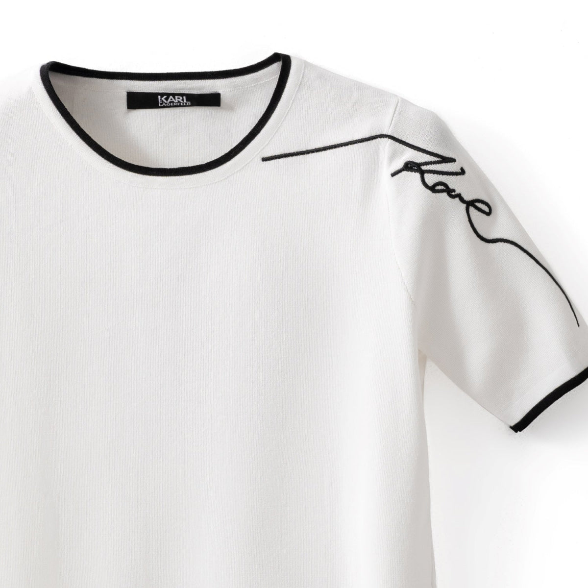 Karl Lagerfeld women’s Paris T-shirt-WHT