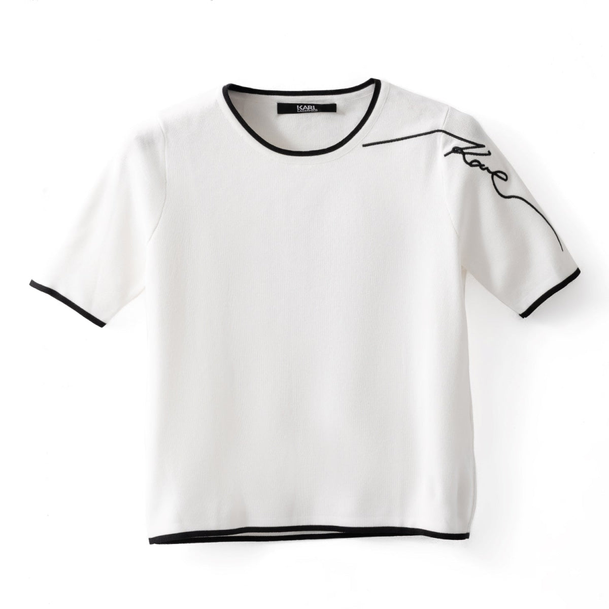 Karl Lagerfeld women’s Paris T-shirt-WHT - White / M