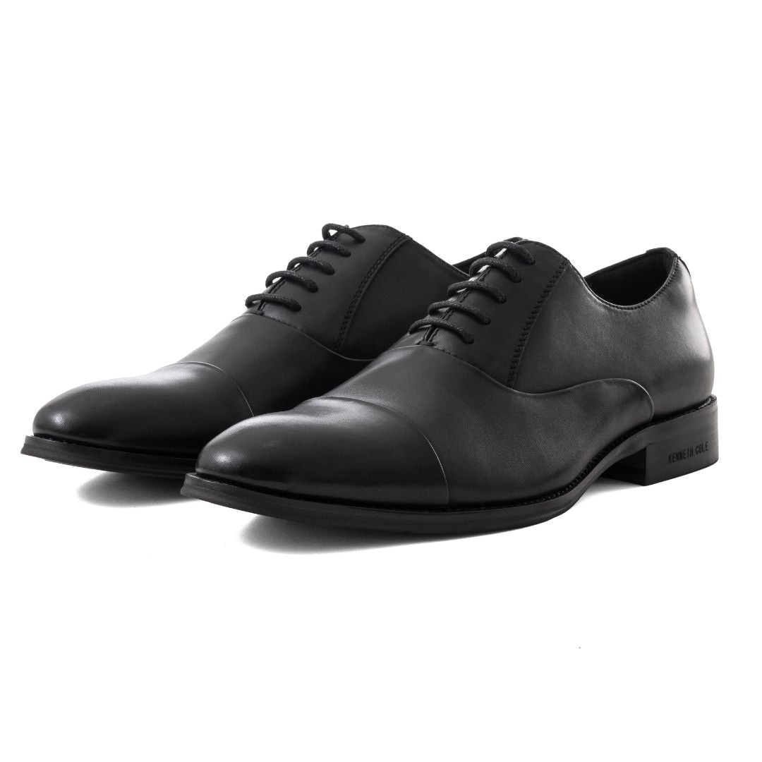 Kenneth Cole New York Cap Toe Oxford Men - BLK - Black / 40