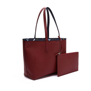 Lacoste Anna Zip Pouch Print Canvas Large Shopper Bag - Multi