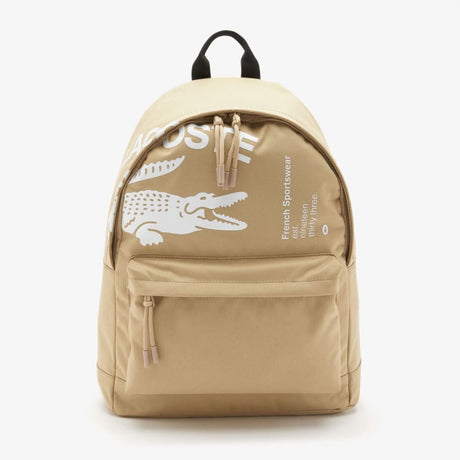 Lacoste Contrast Branded Backpack - BEG Beige Bags