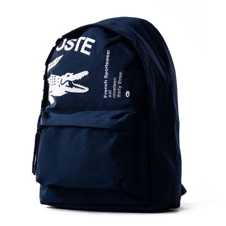 Lacoste Contrast Branded Backpack - NVY - Navy - Bags