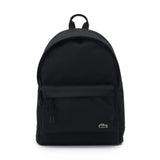 Lacoste LARGE NEOCROC BACKPACK WITH ZIPPED LOGO STRAPS - BLK - Black