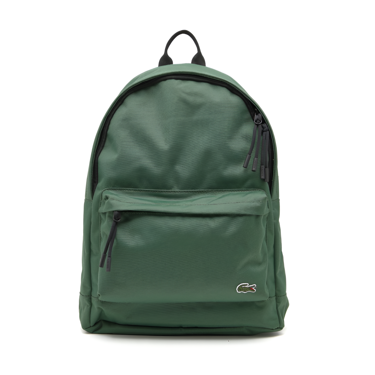 Lacoste LARGE NEOCROC BACKPACK WITH ZIPPED LOGO STRAPS - GRN - Green
