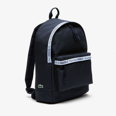 Lacoste NEOCROC BACKPACK WITH ZIPPED LOGO STRAPS - NVY Navy Bags