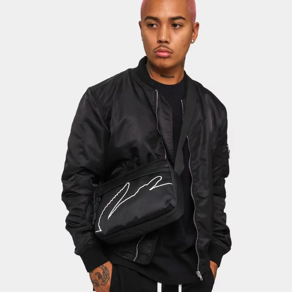 Lacoste Neocroc Outline Reporter Bag - BLK Black Bags