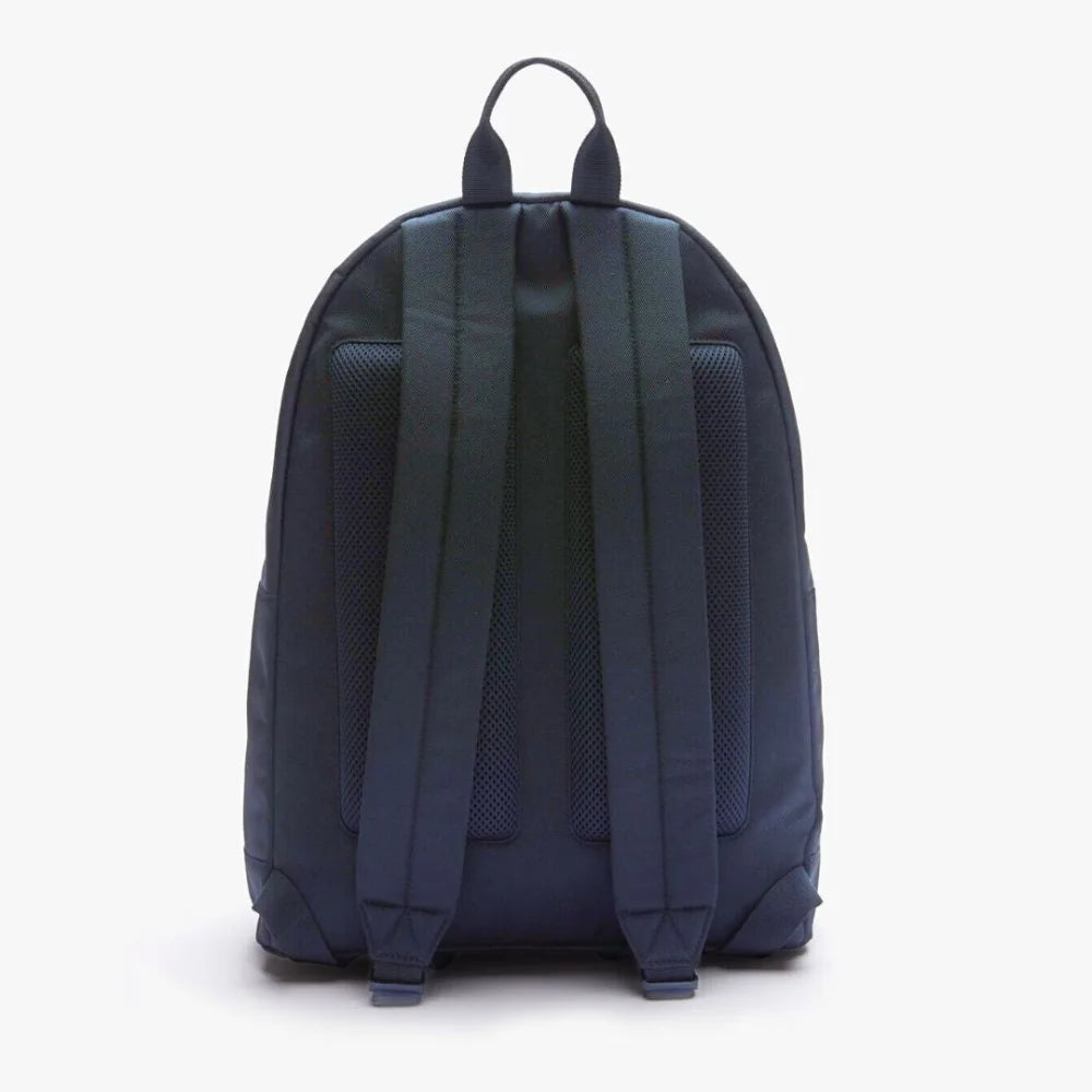 Lacoste Neocroc Oversized Crocodile Print Canvas Backpack - NVY Navy Bags