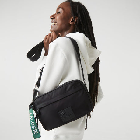 Lacoste Signature Patch Crossover Bag - BLK - Black