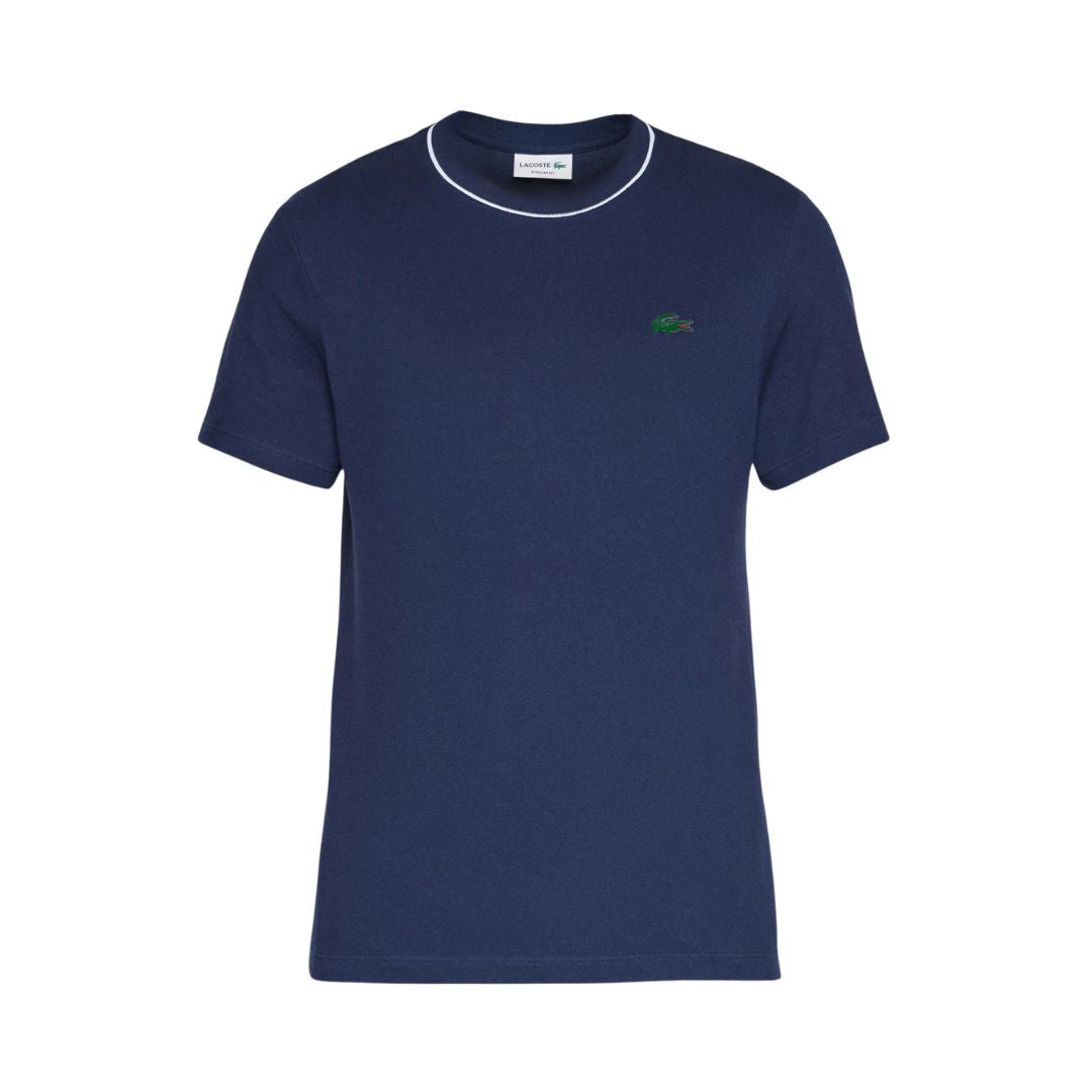 Lacoste Slim Fit Cotton Interlock T-Shirt Men - Blue / M