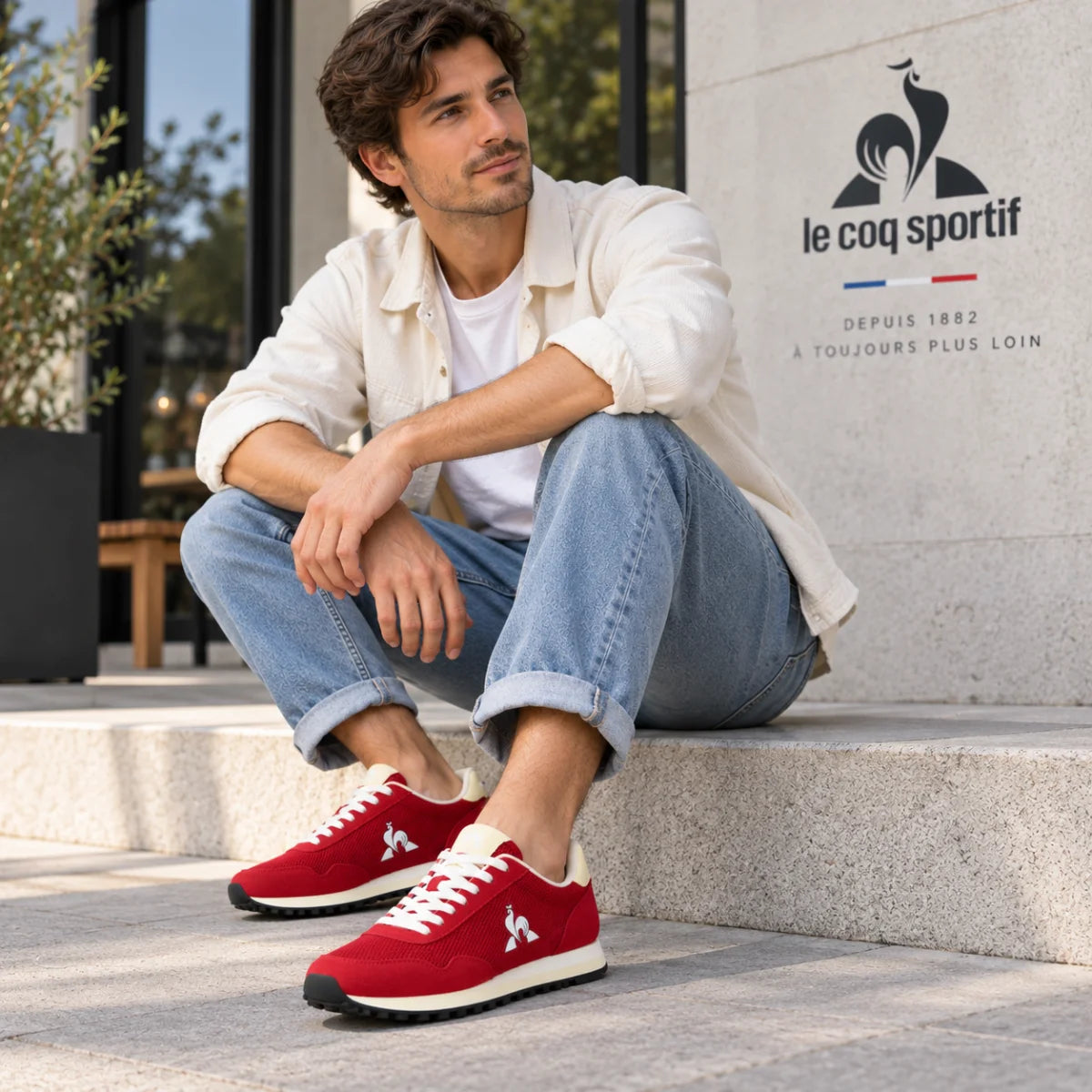 Le Coq Sportif Astra retro Sneakers - RED